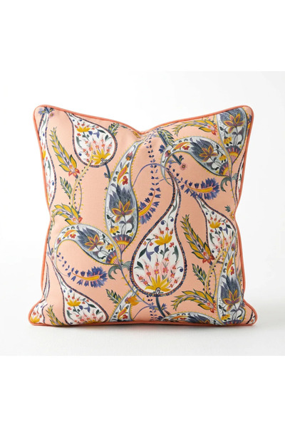 white rabbit home Shawl Patterned Throw Pillow Cover