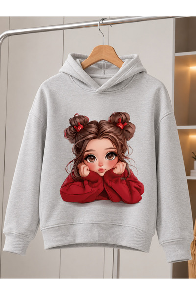 Cevval Children's Hooded Printed Sweatshirt