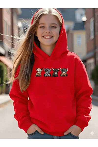 NIMBLECO Children's Hooded Printed Sweatshirt