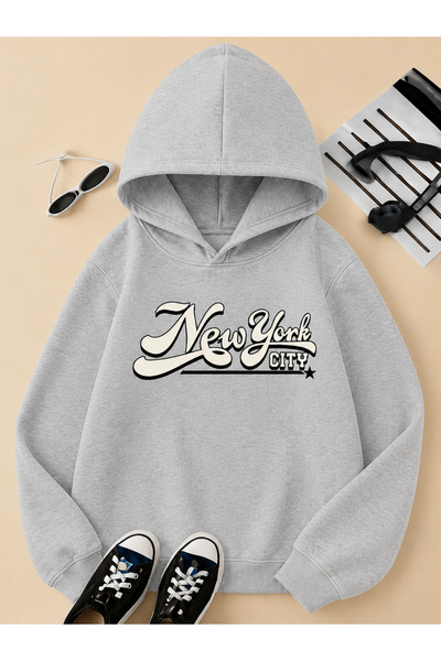 Cevval Children's Hooded Printed Sweatshirt