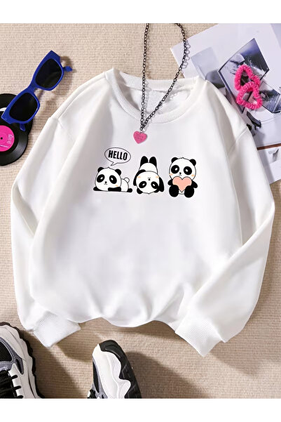 Cevval Children's Crew Neck Printed Sweatshirt