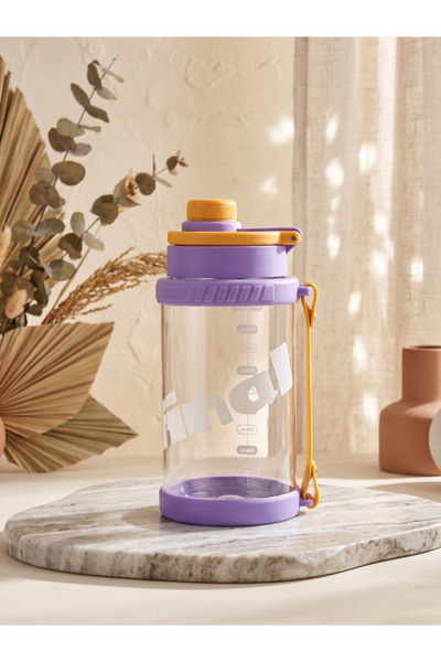 Dörtel Tedarik Unbreakable Water Bottle 830 ml Measuring Chart Water Bottle w...
