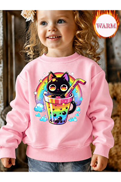 Cevval Children's Crew Neck Printed Sweatshirt