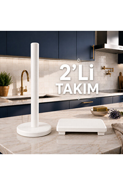 DUDECOR Doğal Ahşap Kağıt Havluluk Modern Mutfak Düzenleyici Yağdanlık Altı İ...