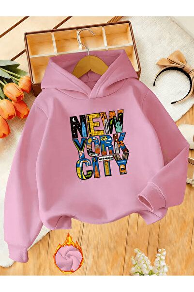 YUNAYT Children's Hooded Printed Sweatshirt