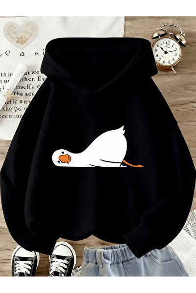 ROOSTER GOLD Children's Hooded Printed Sweatshirt