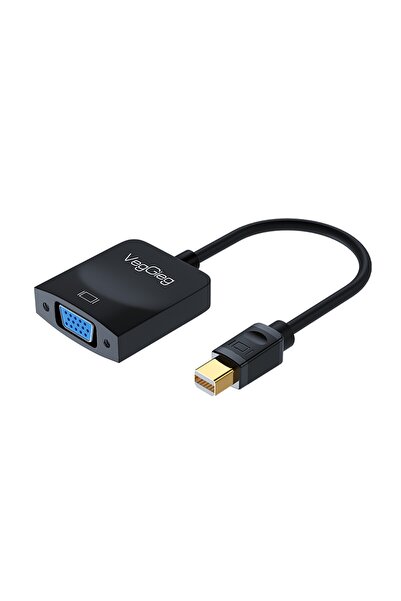 Veggieg محول Mini DisplayPort (DP) إلى VGA عالي الدقة 1080P 60Hz