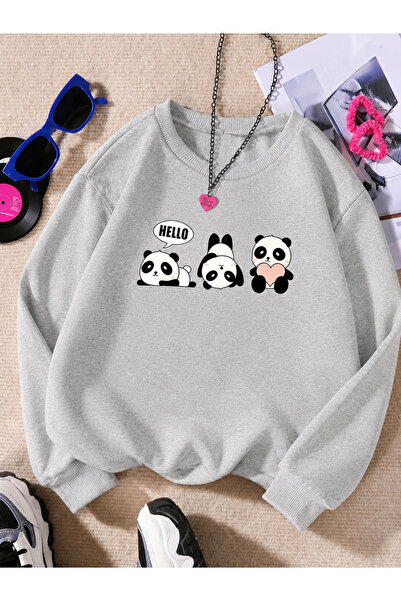 Cevval Children's Crew Neck Printed Sweatshirt
