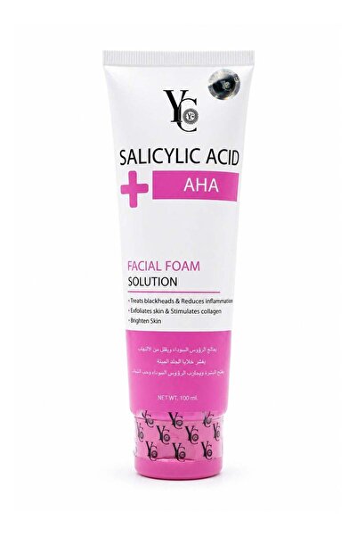 YC Salicylic Acid + AHA Facial Foam Solution for Blackheads, Acne & Skin Brig...