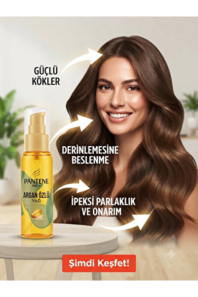 TABİKİ BİZ tb Pantene Pro-V Gold Series — %100 Saf Argan Özlü (Saç Bakım Yağı)