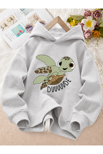 Cevval Children's Hooded Printed Sweatshirt
