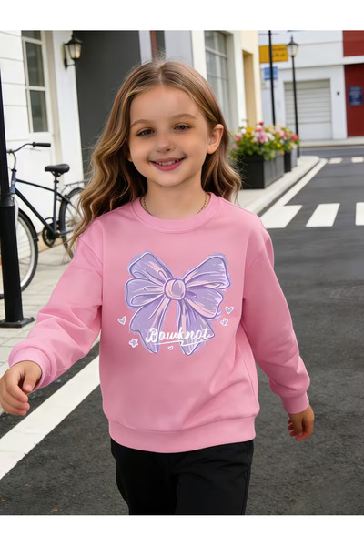 Cevval Children's Crew Neck Printed Sweatshirt