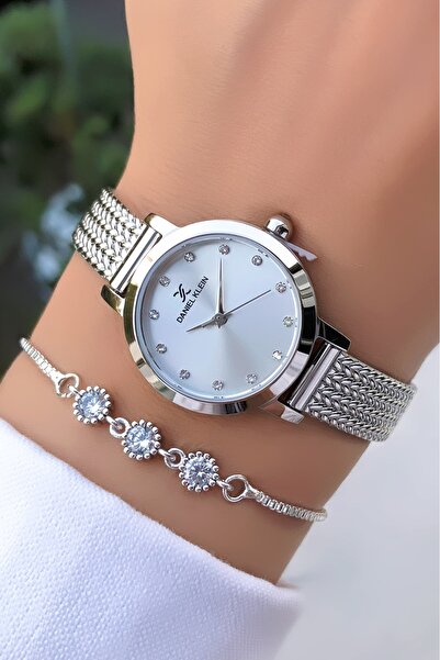 Daniel Klein Original Minimal Silver Color Women's Wristwatch – |   Bracelet ...
