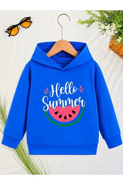 Cevval Children's Hooded Printed Sweatshirt