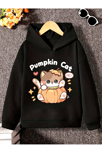YUNAYT Children's Hooded Printed Sweatshirt