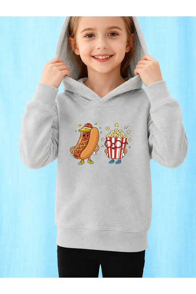 Cevval Children's Hooded Printed Sweatshirt