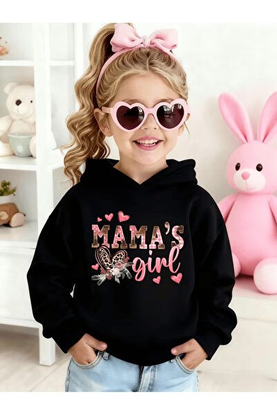 YUNAYT Children's Hooded Printed Sweatshirt