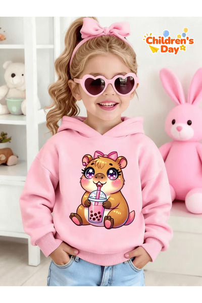 Cevval Children's Hooded Printed Sweatshirt