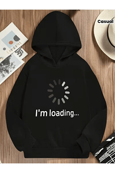 YUNAYT Children's Hooded Printed Sweatshirt