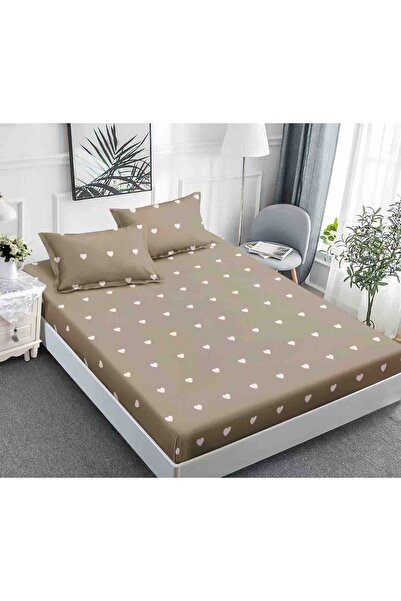 JOJO HOME Bed cover set with Stretchy for mattress 180x200 + 2 pillowcases 50...