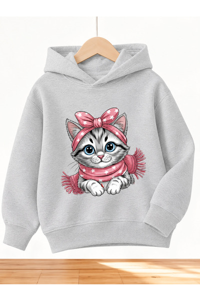 Cevval Children's Hooded Printed Sweatshirt