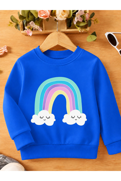 Cevval Children's Crew Neck Printed Sweatshirt