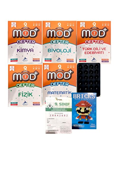 paraf yayınları PARAF YAYINLAR 9.SINIF MOD 5'Lİ DEFTER KİTAP-DENEME+LEGO+VANT...