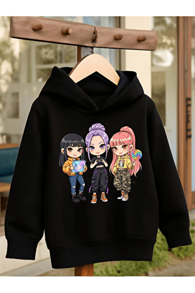 ROOSTER GOLD Children's Hooded Printed Sweatshirt