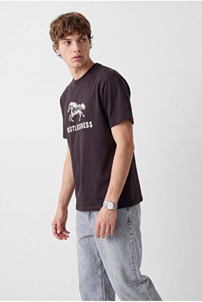 PAULMARK Men's Printed Oversize T-Shirt