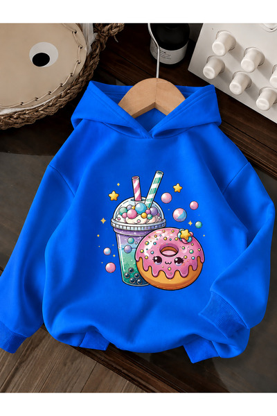 Cevval Children's Hooded Printed Sweatshirt