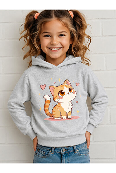 Cevval Children's Hooded Printed Sweatshirt