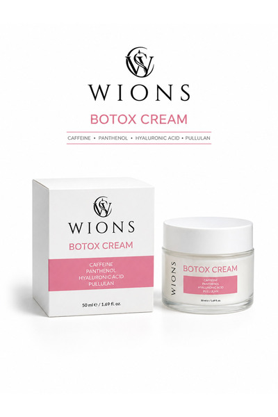 Botox Cream Kafein, Panthenol, Hyaluronik Asit ve Pullulan İçeren Yüz Bakım Kremi 50 ml