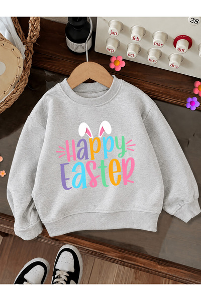 Cevval Children's Crew Neck Printed Sweatshirt