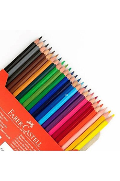 Faber Castell 24 Renk Kuru Boya ve 12 Renk Skin Tones Ten Renkleri İkisi Birarada Set