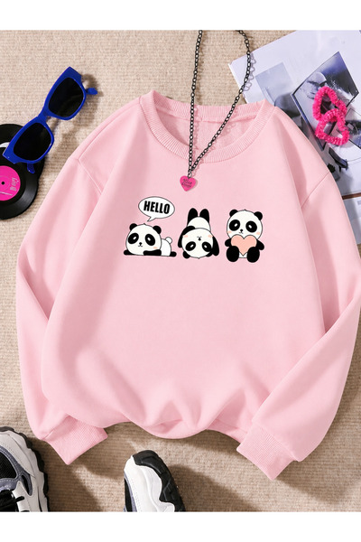 Cevval Children's Crew Neck Printed Sweatshirt