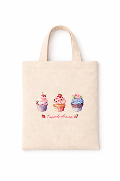 FANA Book Bag Colorful Slogan Printed Mini Canvas Tote Bag