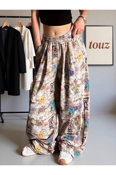 Toum Cartoon Design Unisex Baggy Tracksuit