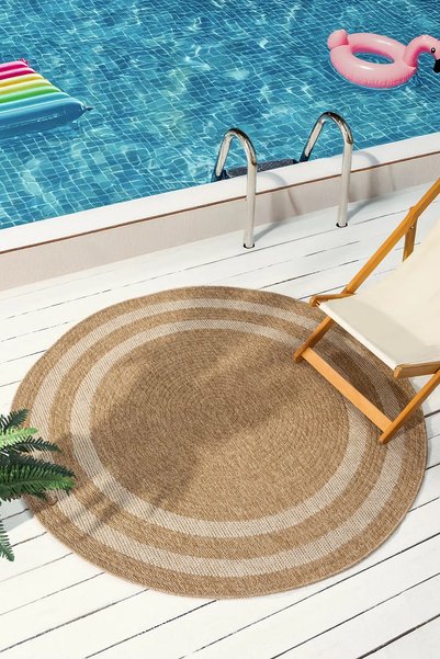 SEYRAN HALI İNDİA Sisal Halı Oval ve Yuvarlak Doğal Dokulu Modern Tasarım Sal...