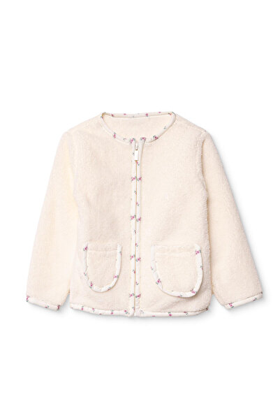 ebebek Hello Baby HelloBaby Kız Bebek Welsoft Hırka Fermuarlı Bisiklet Yaka L...