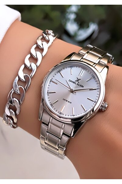 Daniel Klein Silver Color Women's Wristwatch – |   Bracelet with Gift |   2 Y...