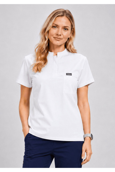 Simirna Üniforma Doar Topul |   MARİN Uniformă clinică premium din Lycra pent...
