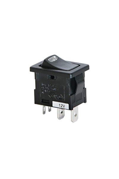 Carpoint Διακόπτης Αυτοκινήτου On/Off 12V 10A με Κόκκινο LED 19x12mm (0810685)