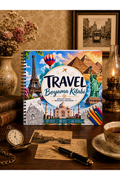 metafortoys Travel Boyama Kitabı – 21x20 cm I 40 Görsel I Çocuklar ve Yetişki...