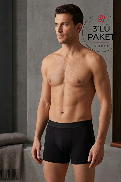 YILDIZ Modal Men's Boxer Black 3-Pack