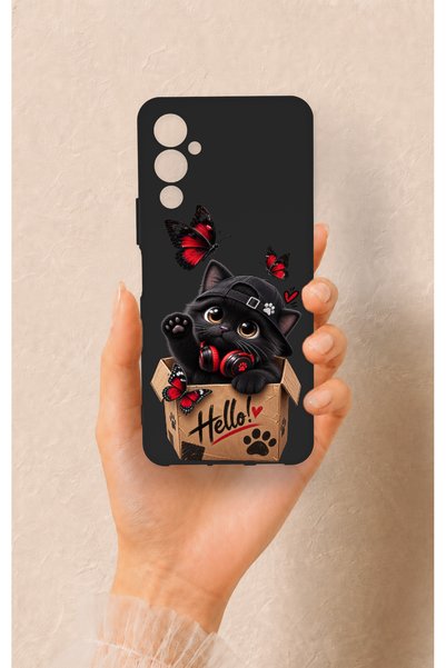Vip Case Tecno Pova Neo 4 Compatible Hello Cat Patterned Silicone Case