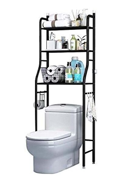 Generic 3-Tier Toilet Storage Rack Black