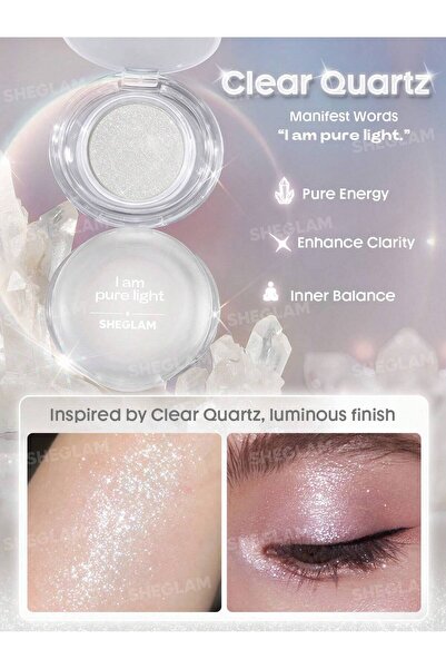 SHEGLAM Crystal Intentions Manifesting Glow Glitter Eyeshadow _ Crystal Inten...