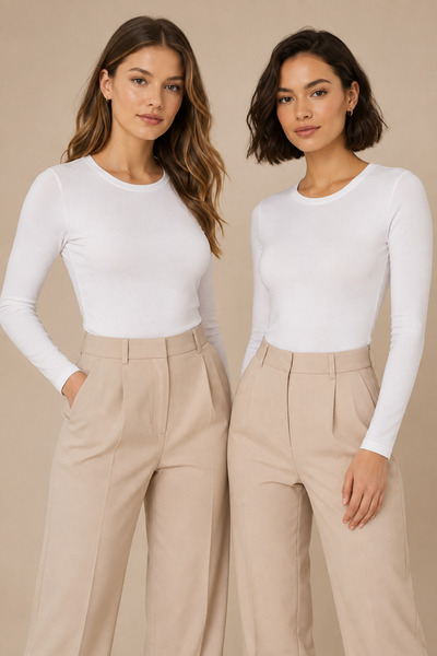 Nymora Women's 2-Piece Crew Neck Long Sleeve Modal Cotton Stretchable Undersh...