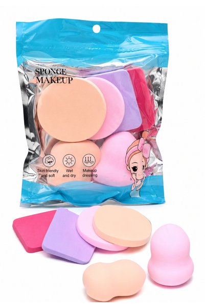 Generic Brand Six-Pack Foundation Application Sponge