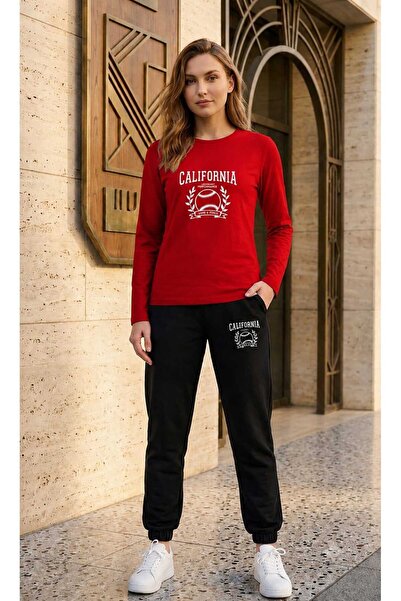 CLOTHES33 Zero Collar Sweat Suit 2-Piece Combination Winter Shardoon Californ...